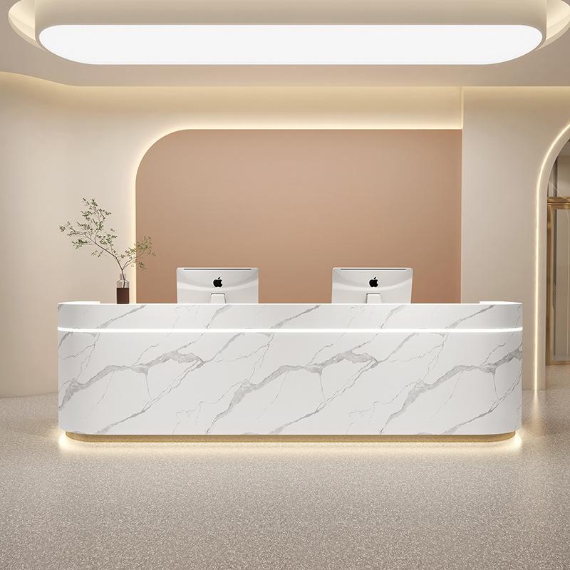 Curved Reception Desk with Minimalist Design RD-206