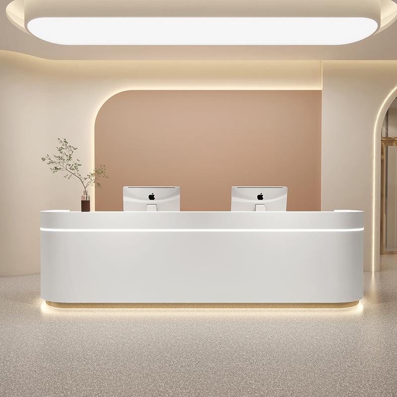 Curved Reception Desk with Minimalist Design RD-206