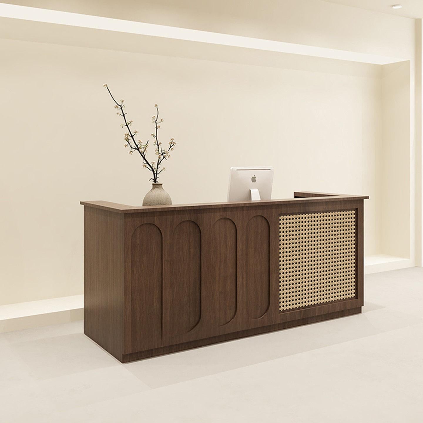 Wabi-Sabi Style Solid Wood Reception Desks RD-209
