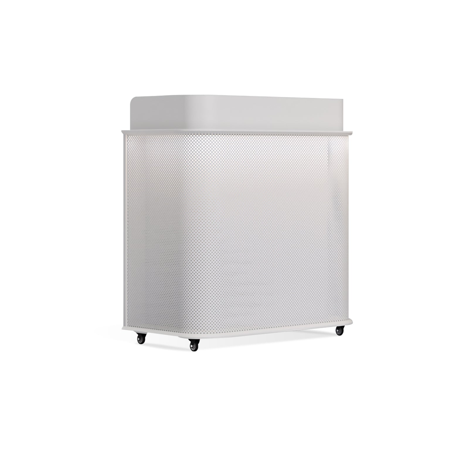 Integrated Black And White Lacquer Mini Reception Desk RD-185