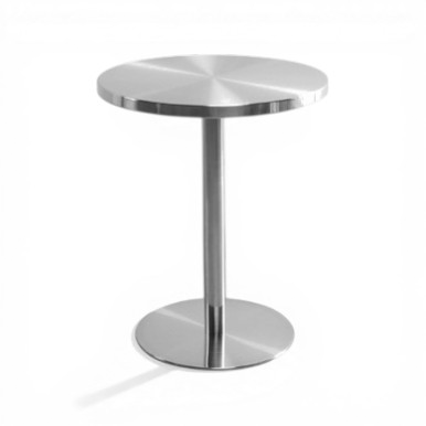 Industrial Stainless Steel Café Table for Commercial Spaces RCT-007