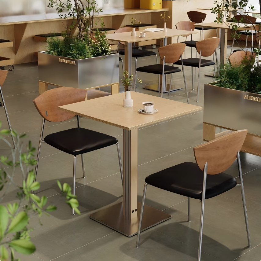 Modern Commercial Café Table – Luxury Bistro & Dessert Shop Table RCT-001