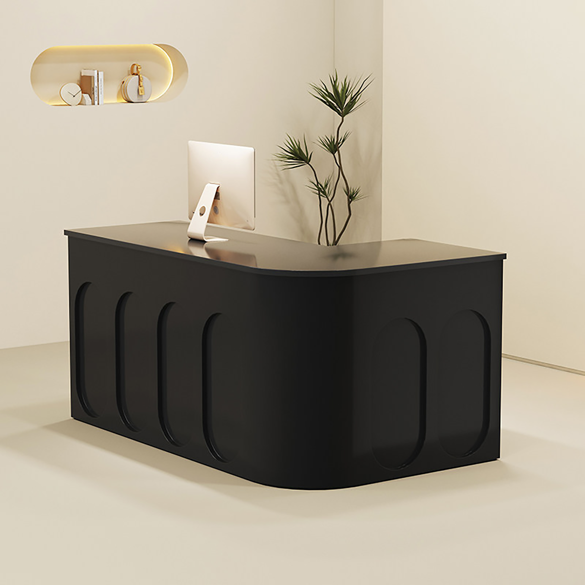 L-Shaped Corner Reception Desk for Multi-Purpose Commercial Spaces RD-211