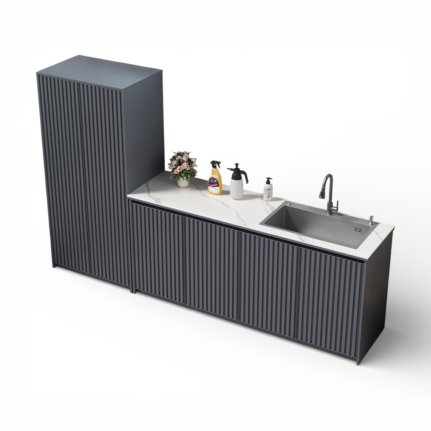 Outdoor Sink Cabinet with Storage for Garden & Courtyard Use OKC-107