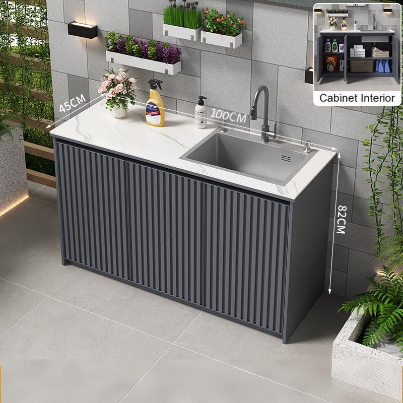 Outdoor Sink Cabinet with Storage for Garden & Courtyard Use OKC-107