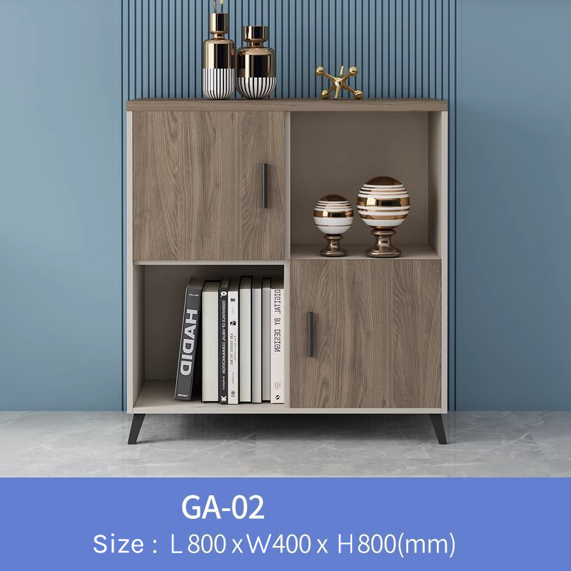 Modern Office Filing Cabinet – Low Storage Unit with Drawers FC-009