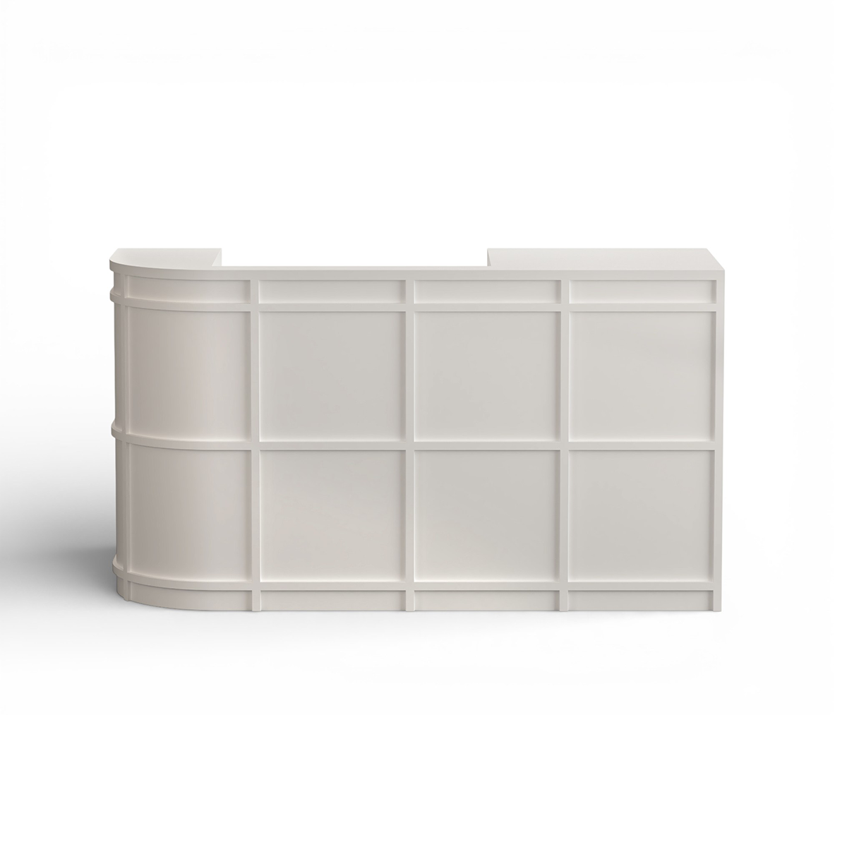 Modern Minimalist Curved Reception Desk for Boutiques & Salons RD-220