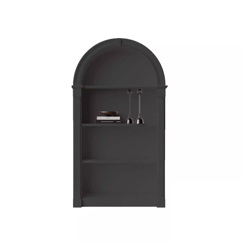 Cream Style Arched Display Cabinet – French Retro Bookshelf DC-001