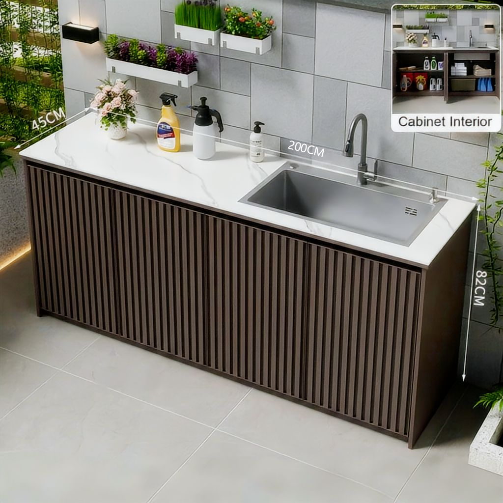 Outdoor Sink Cabinet with Storage for Garden & Courtyard Use OKC-107