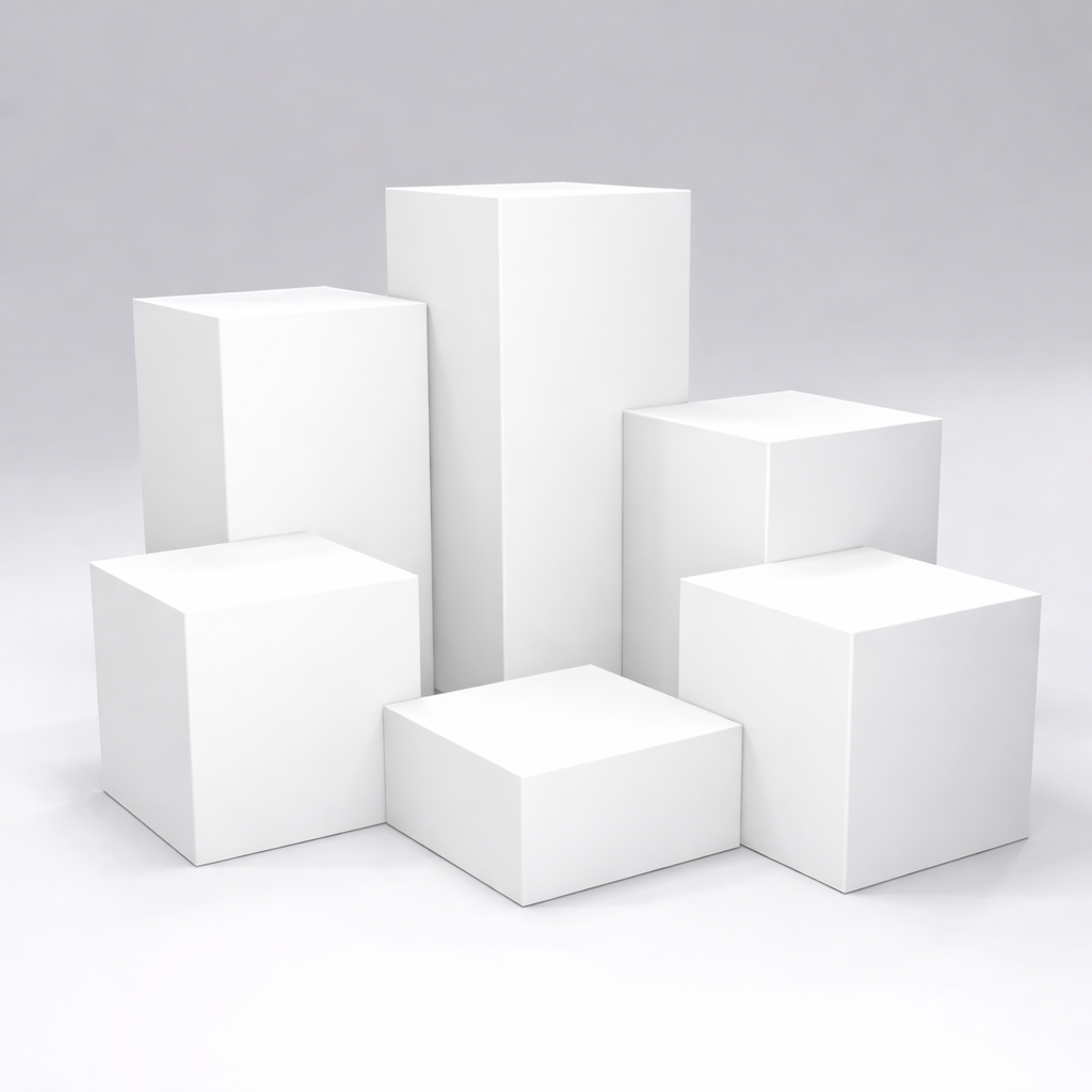 Modern Lacquered Display Pedestal – Art Gallery & Retail Stand DC-005