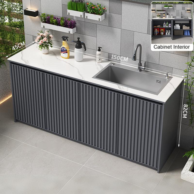 Outdoor Sink Cabinet with Storage for Garden & Courtyard Use OKC-107