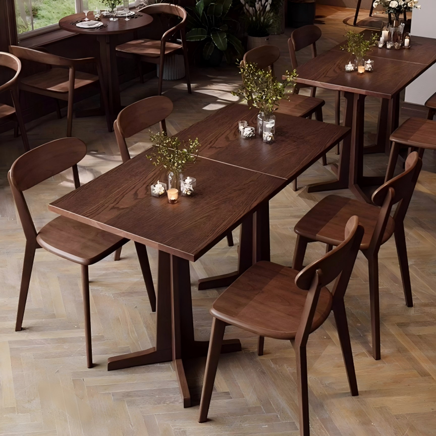 Retro Commercial Café Table & Chair Set – Luxury Bistro Dining Set RCT-002