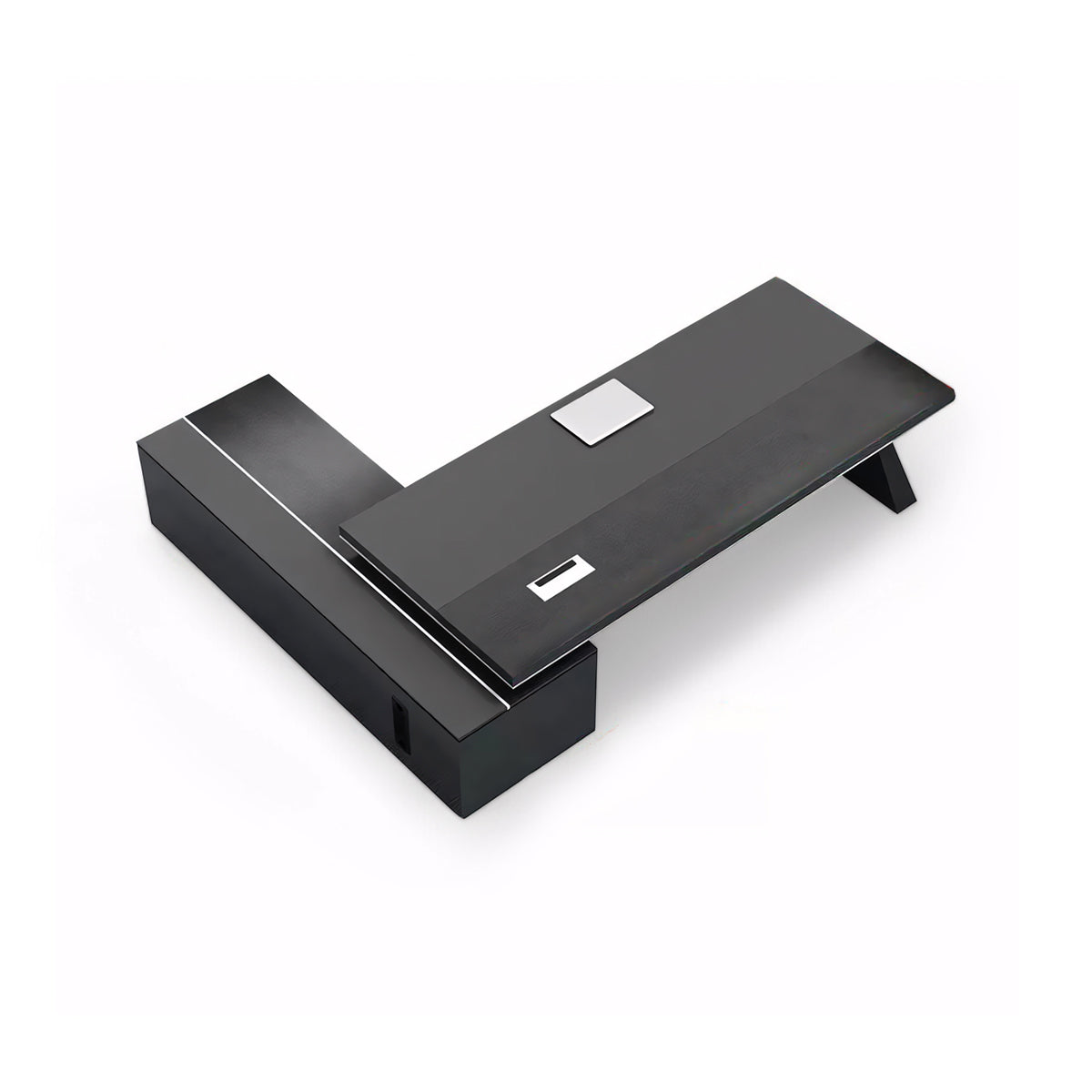 Modern Office Desk, Wooden Computer Desk, Black Executive Desk ED-014