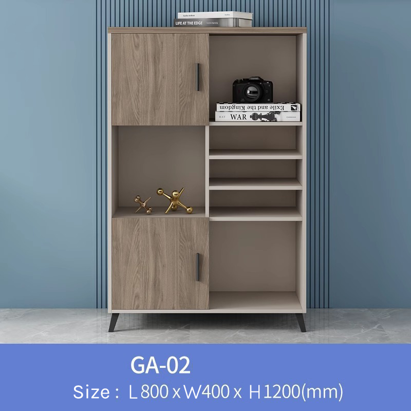 Modern Office Filing Cabinet – Low Storage Unit with Drawers FC-009