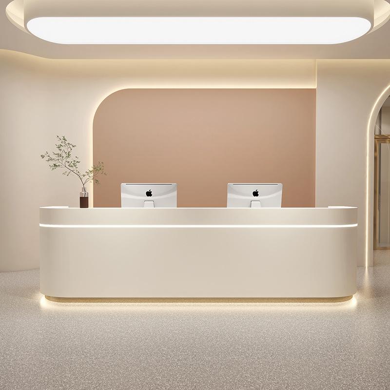 Curved Reception Desk with Minimalist Design RD-206