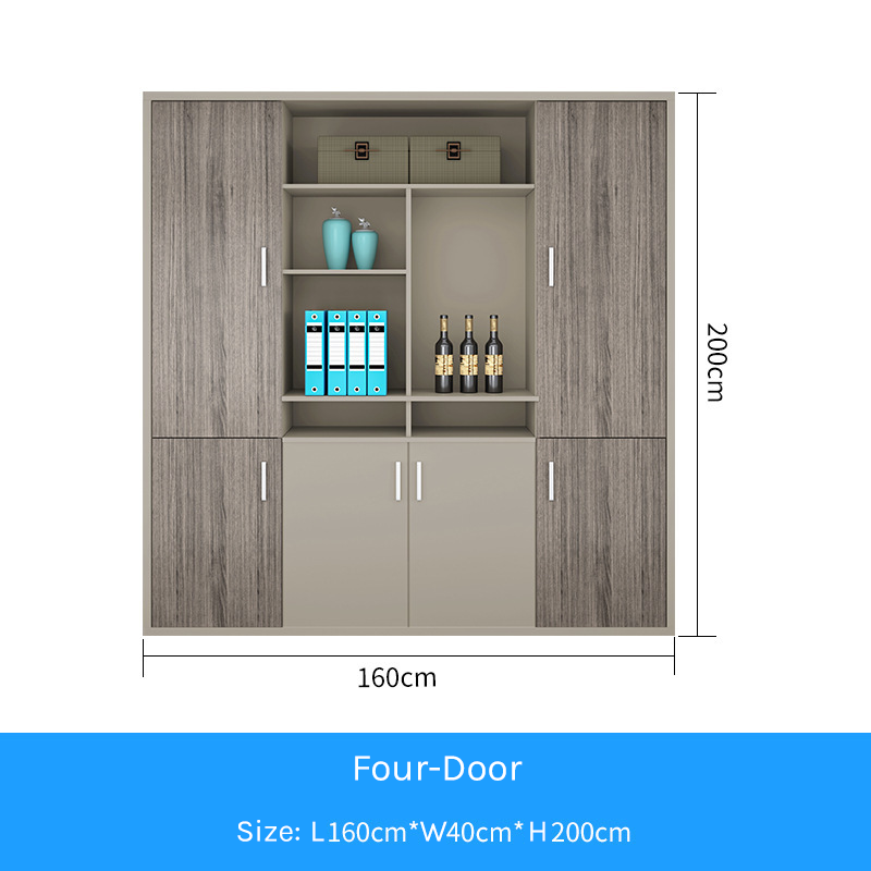 Premium Executive Bookcase – Large Bookshelf & Filing Unit for Professional Workspace EB-008