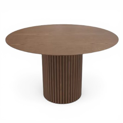 Modern Slatted Pedestal Table for Cafés & Restaurants RCT-006