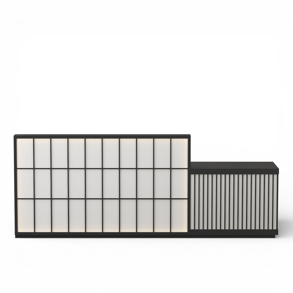 Minimalist Reception Desk with Square Panel Detailing RD-221