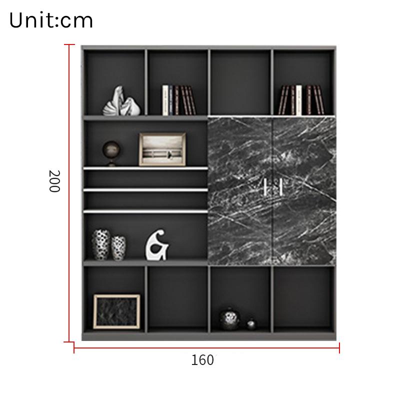 Executive Bookcase – Large Office Archive & Storage Cabinet EB-012