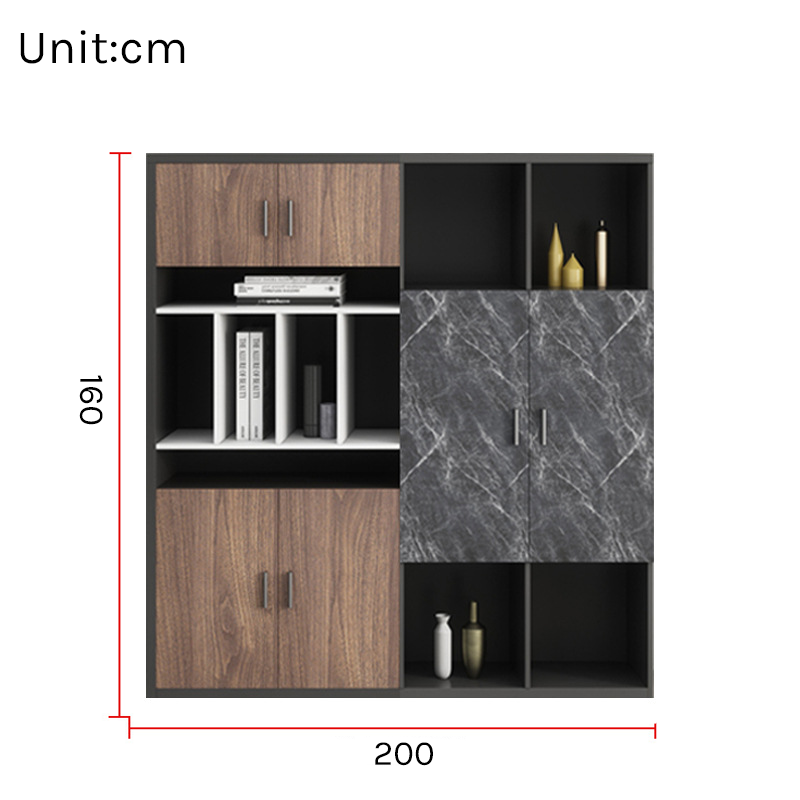 Executive Bookcase – Large Office Archive & Storage Cabinet EB-012