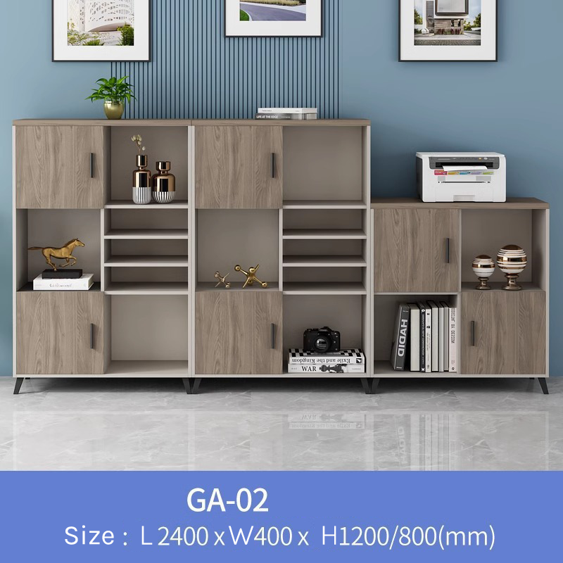 Modern Office Filing Cabinet – Low Storage Unit with Drawers FC-009