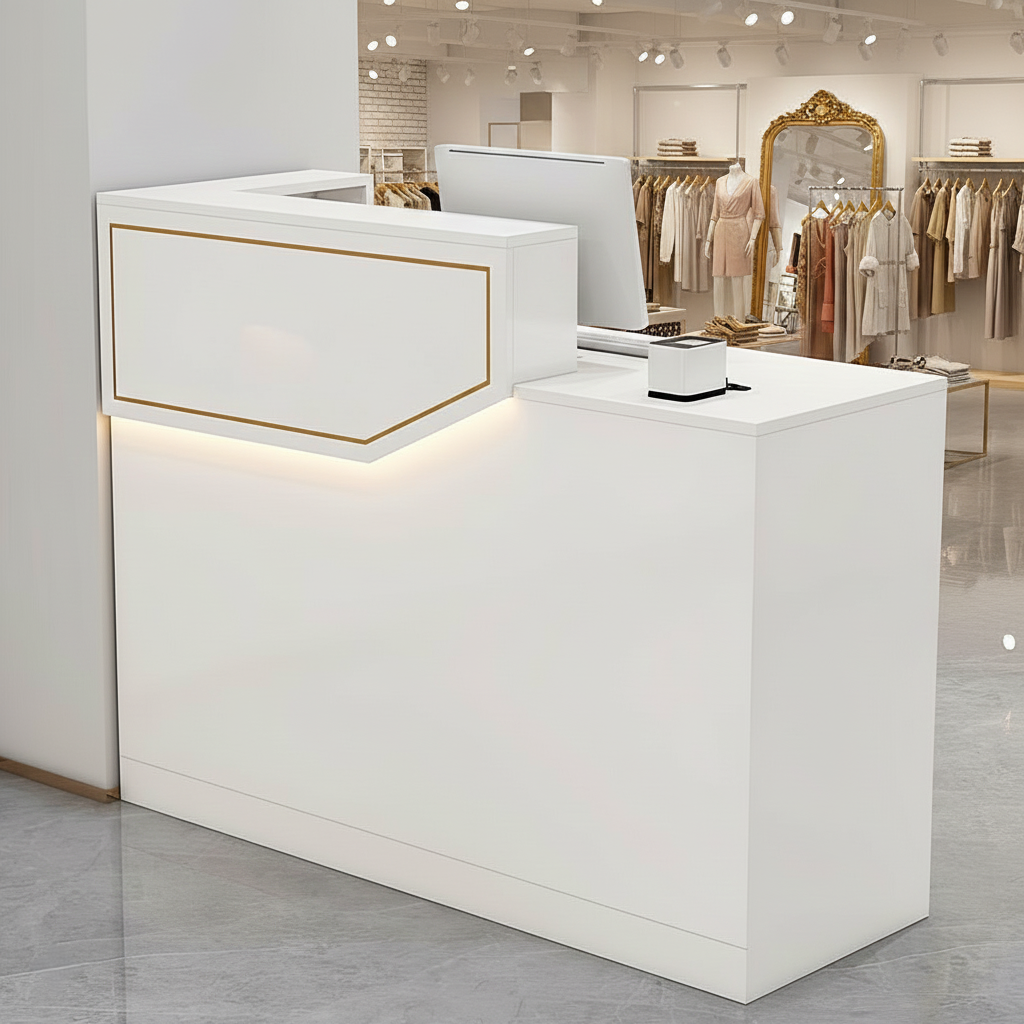 Simple Small Salon Store Restaurant Checkout Reception Desk RD-118