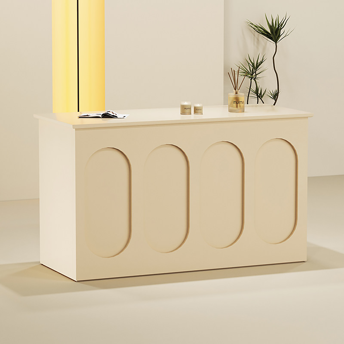 L-Shaped Corner Reception Desk for Multi-Purpose Commercial Spaces RD-211