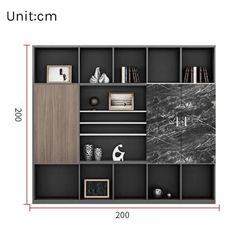 Executive Bookcase – Large Office Archive & Storage Cabinet EB-012