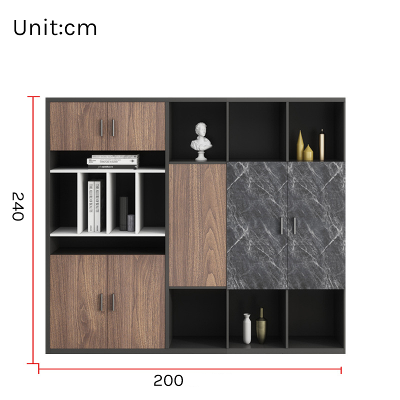 Executive Bookcase – Large Office Archive & Storage Cabinet EB-012