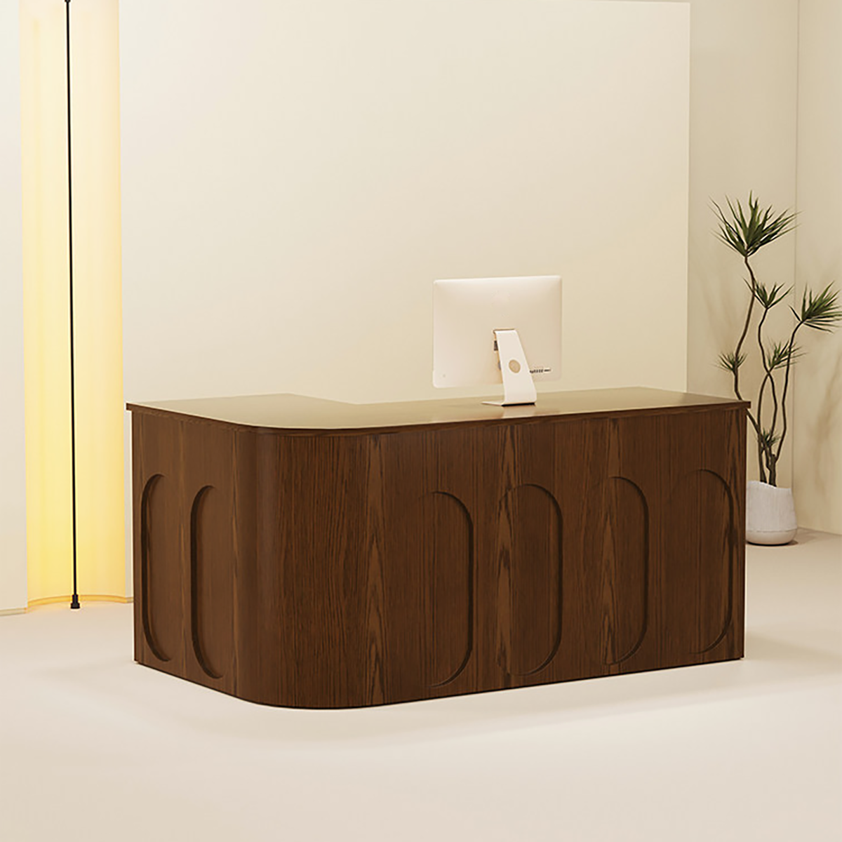 L-Shaped Corner Reception Desk for Multi-Purpose Commercial Spaces RD-211