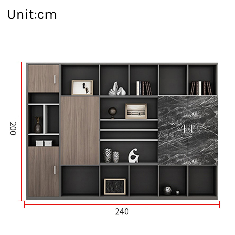 Executive Bookcase – Large Office Archive & Storage Cabinet EB-012