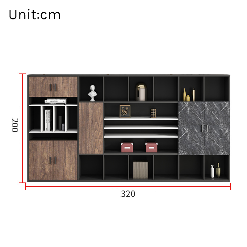 Executive Bookcase – Large Office Archive & Storage Cabinet EB-012