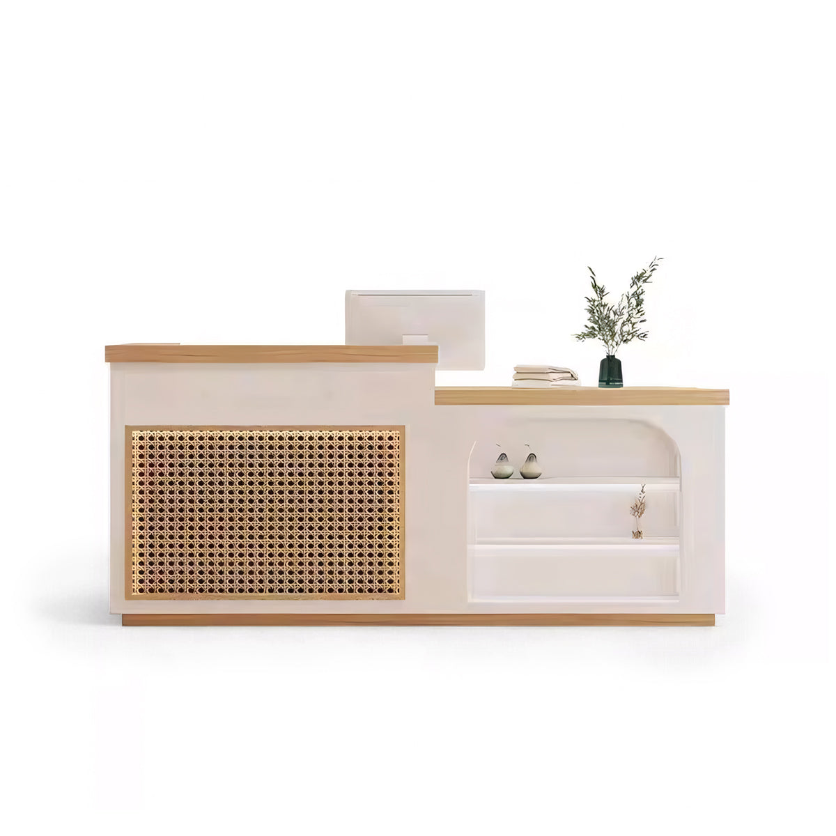 Modern Rattan Woven Reception Desk RD-172