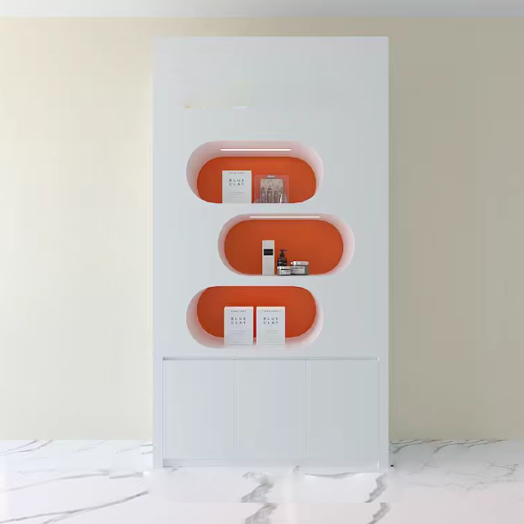 High-End Custom Cosmetics Display – Luxury Beauty Salon Showcase DC-003