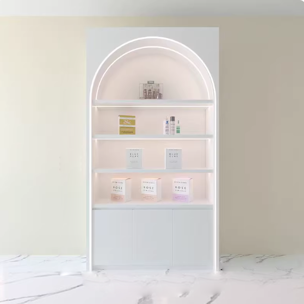 High-End Custom Cosmetics Display – Luxury Beauty Salon Showcase DC-003