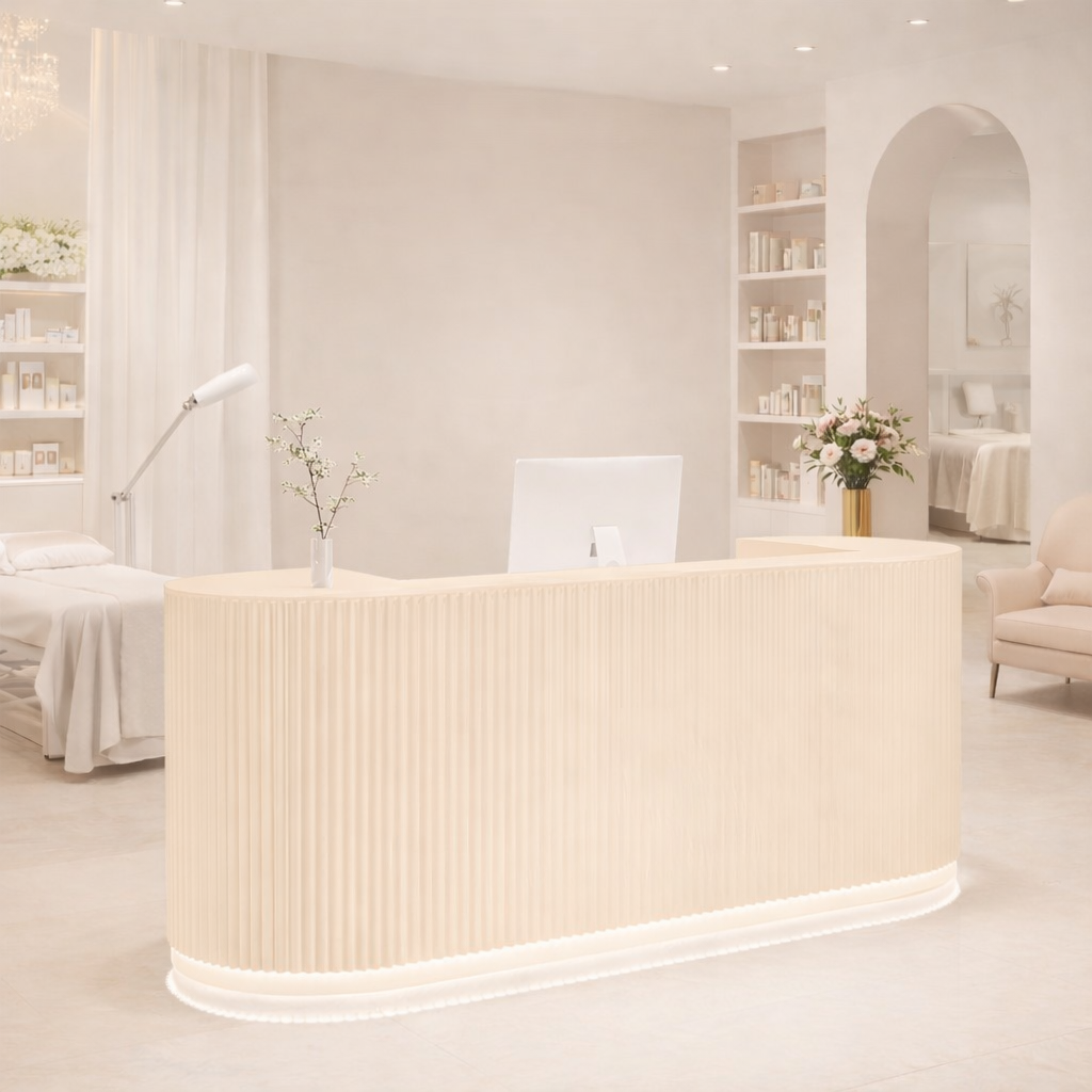 Light Luxury Cream Style Hotel Store Salons Reception Desk RD-149