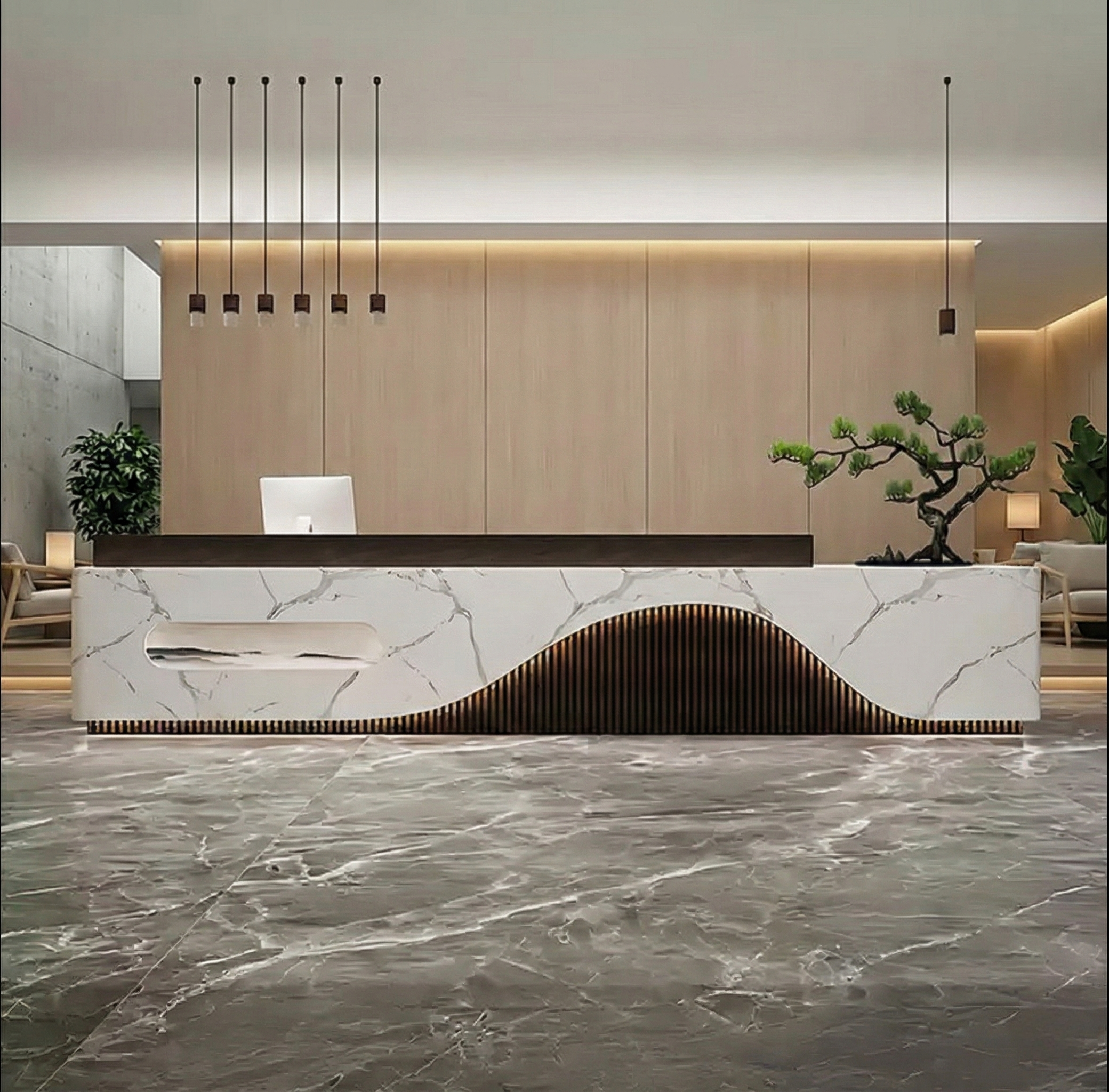 Modern Hotel Lobby Welcome Desk RD-145