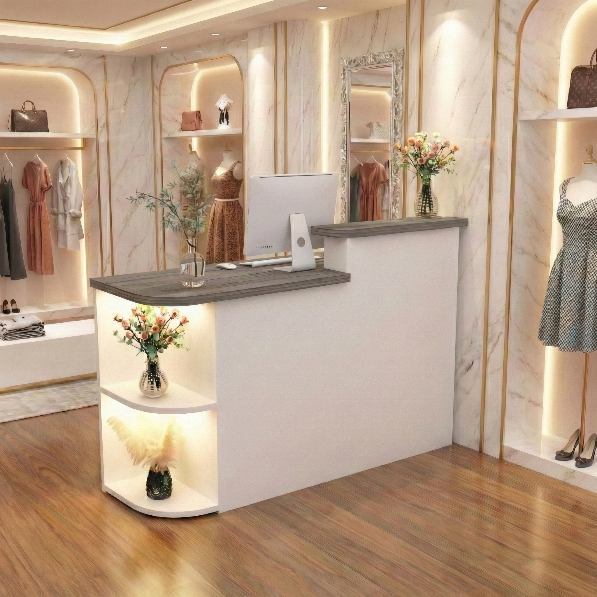 Simple Salon Office Shop Store Institution Reception Desk RD-201