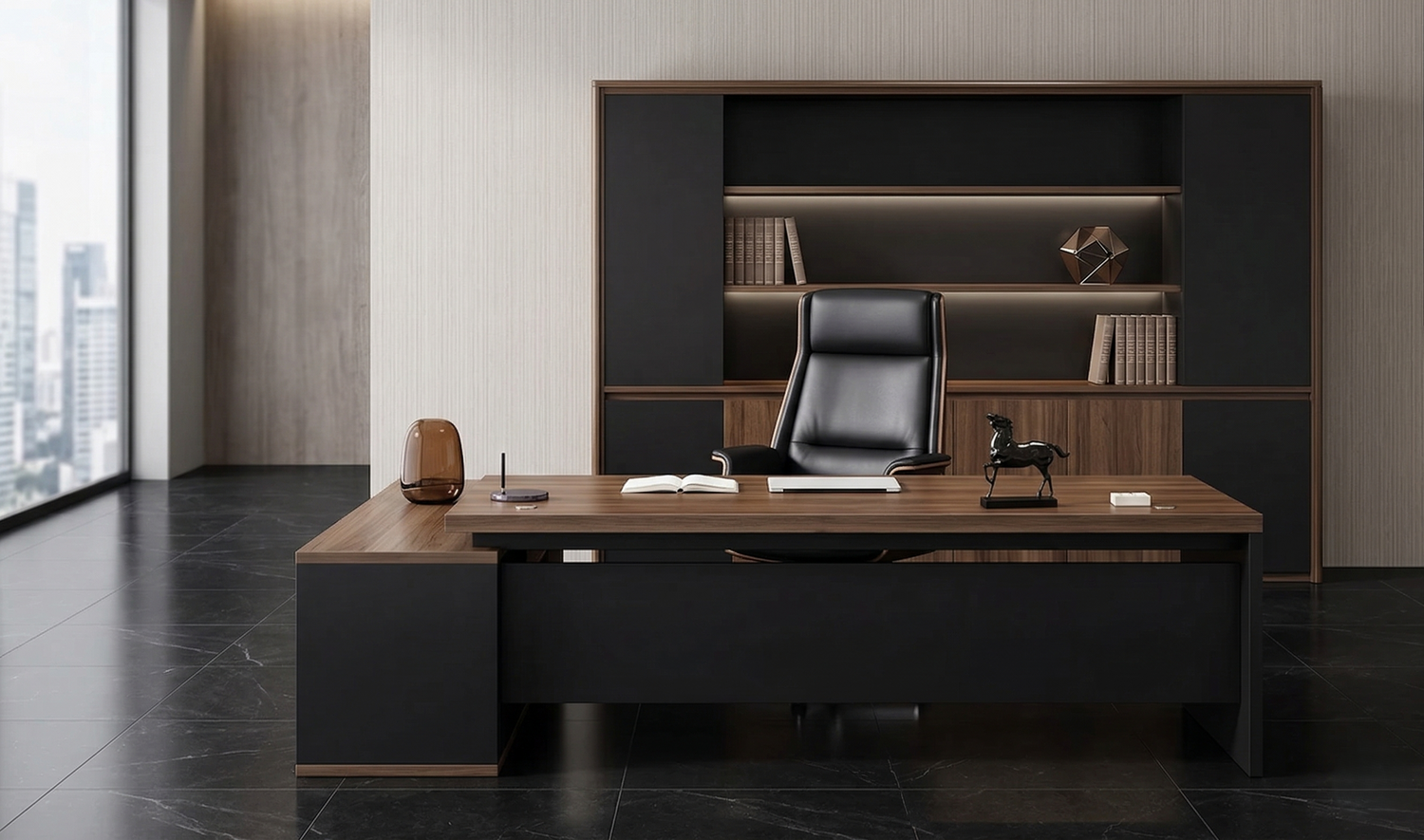 What Makes a Complete Executive Office Setup? Desk, Chair, and Bookcase Explained