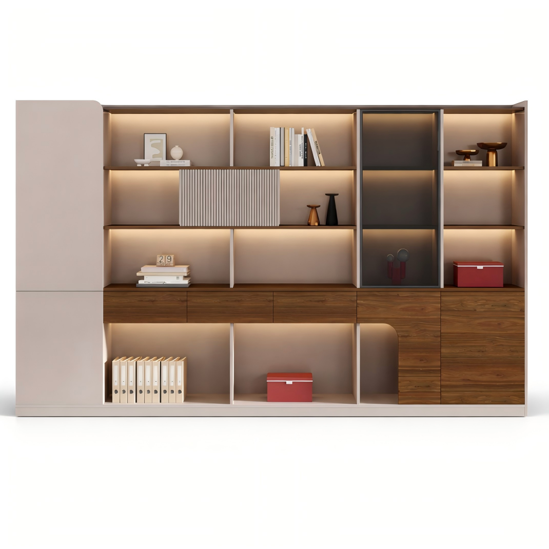 Modern Minimalist Executive Bookcase – For Boss Office EB-007