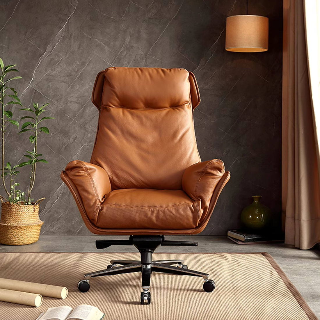 Premium Leather Boss Chair EC-013