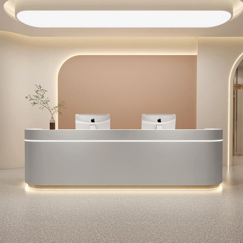 Curved Reception Desk with Minimalist Design RD-206
