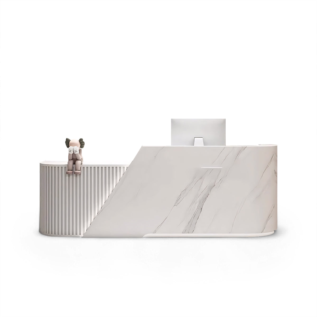 L-Shaped Beauty Salon Cashier Desk RD-114