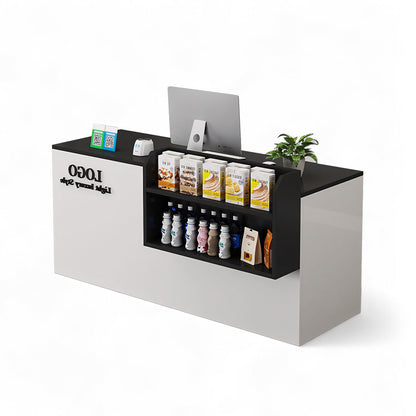 Small Modern Grocery Counter Salon Nail Reception Desk RD-161