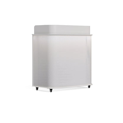 Integrated Black And White Lacquer Mini Reception Desk RD-185