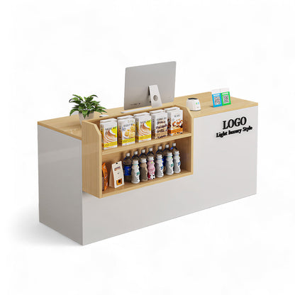 Small Modern Grocery Counter Salon Nail Reception Desk RD-161