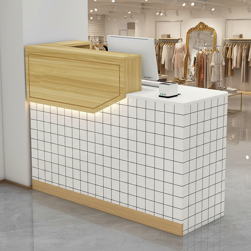 Simple Small Salon Store Restaurant Checkout Reception Desk RD-118