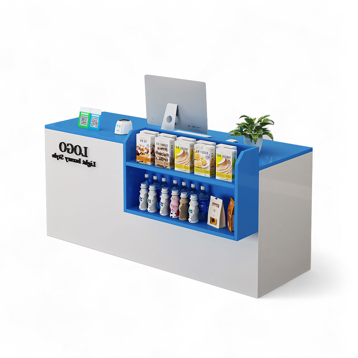 Small Modern Grocery Counter Salon Nail Reception Desk RD-161