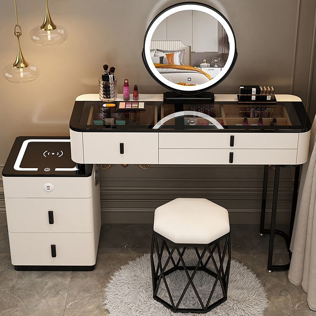 Smart Dressing Table with Wireless Charging DRT-102