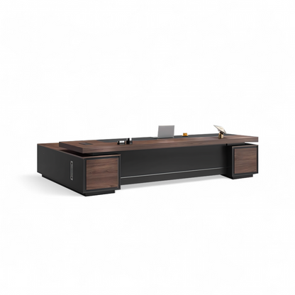 Boss Office Executive Computer Desk With Storage Cabinet ED-008